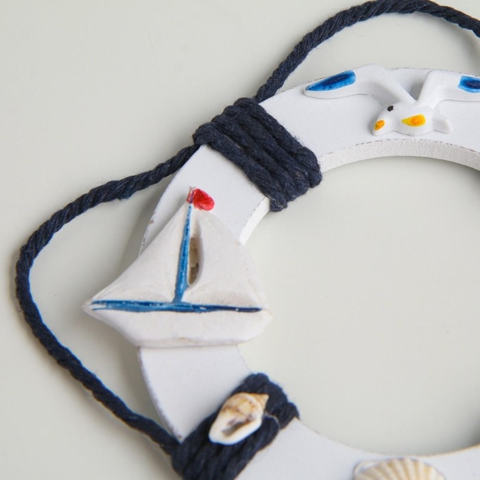 Интерьерный сувенир Интерьерный сувенир "Спасательный круг" с термометром 10*10см