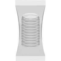 Чашка Петри (Родака) контактная   55 мм, вент. 10шт/уп ЧБН1-В-14х55-K ПС ГУ