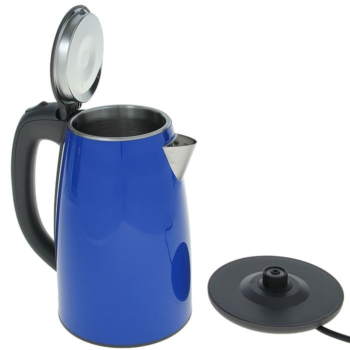 Чайник электрический Galaxy GL 0307, 1.7 л, 2000 Вт, синий