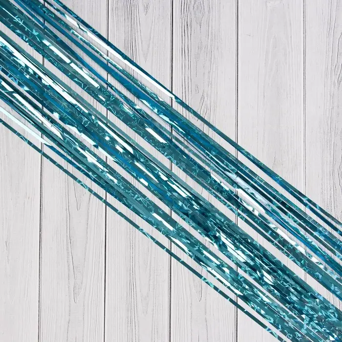 Дождик новогодний «Зимнее волшебство. Мерцание звёзд», b - 9 см, L - 150 см, синий Дождик новогодний «Зимнее волшебство. Мерцание звёзд», b - 9 см, L - 150 см, синий