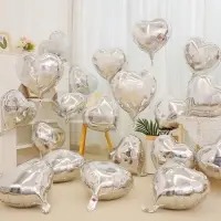 Воздушные шары фольгированные 18" &laquo;Сердце&raquo;, 5 шт.