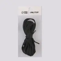 Шнурки для обуви, пара, плоские, 7 мм, 160 см, чёрные