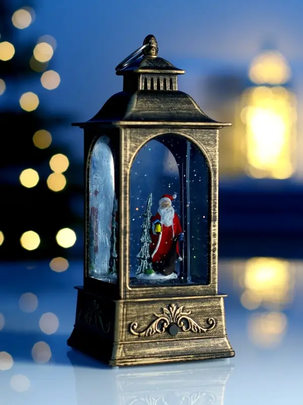 Фигура светодиодная фонарь  Фигура светодиодная фонарь "Дед мороз", 20х9х9 см, AAAx3, Т/БЕЛЫЙ