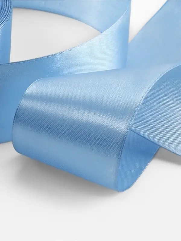 Лента атласная, 50 мм, 23±1 м, небесно-голубая №278 Лента атласная, 50 мм, 23±1 м, небесно-голубая №278