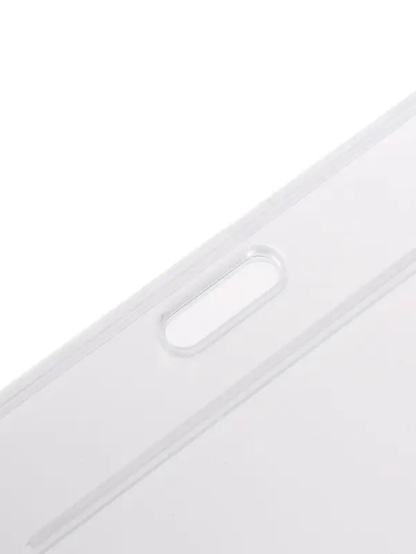 Бейдж горизонтальный, внешний 103&times;80 мм, внутренний 85&times;54 мм, пластик прозрачный