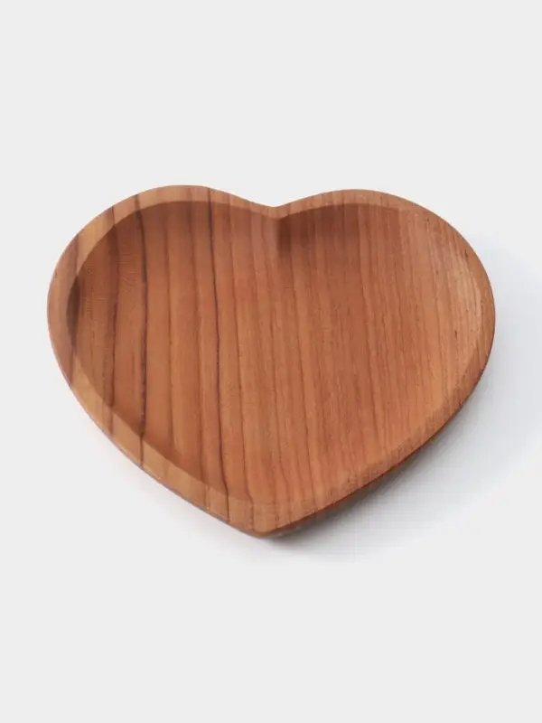 Тарелка &laquo;Сердце&raquo;, 16&times;16&times;2 см, тиковое дерево