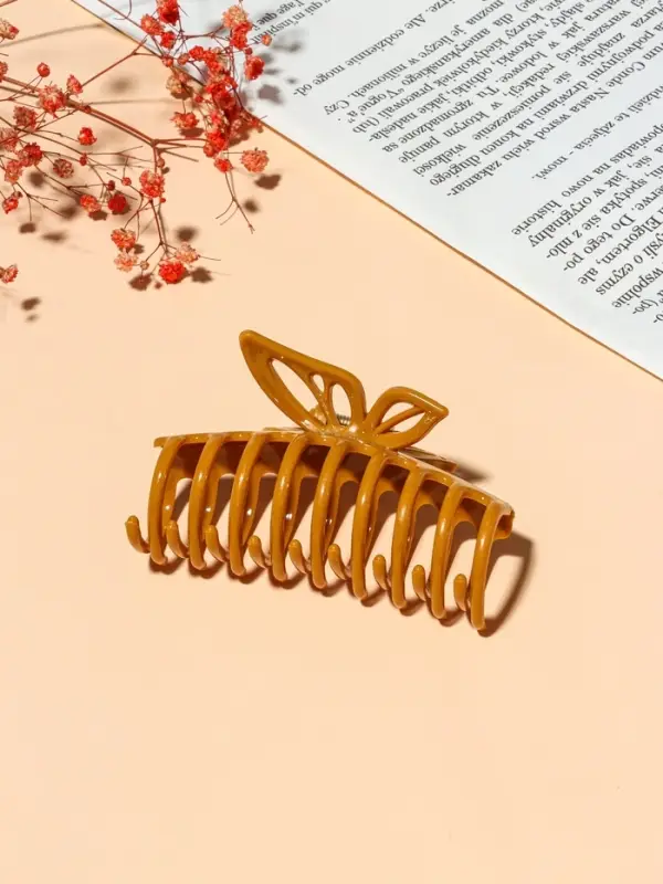 Крабик для волос &laquo;Глянец&raquo;, полоски бабочка, 9 см, МИКС