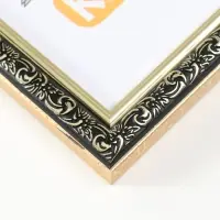 Фоторамка пластик "Винтаж" 21х30 см, черный с золотом