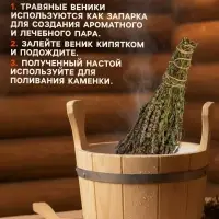 Веник для бани, шалфей, 45 (&plusmn; 5 см), &laquo;Добропаровъ&raquo;