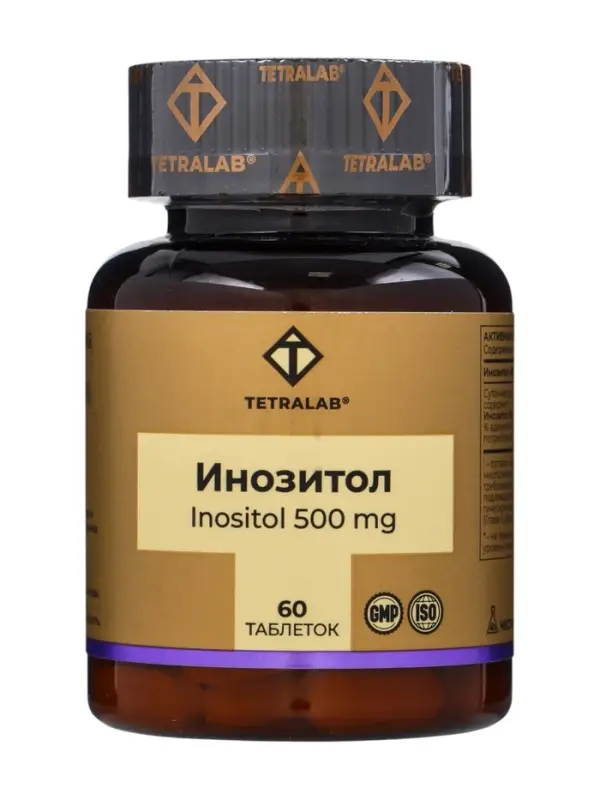 Инозитол TETRALAB, 500мг, таб. №60 Инозитол TETRALAB, 500мг, таб. №60