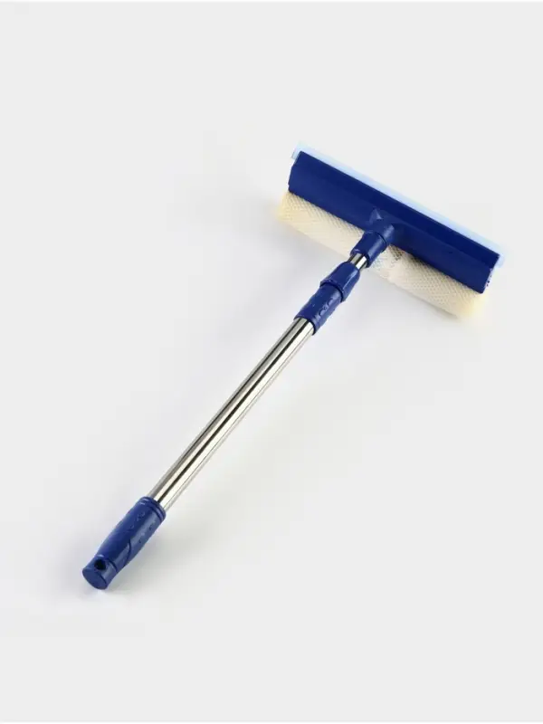 УЦЕНКА Окномойка с поролоновой насадкой, стальная телескопическая ручка, сгон силикон