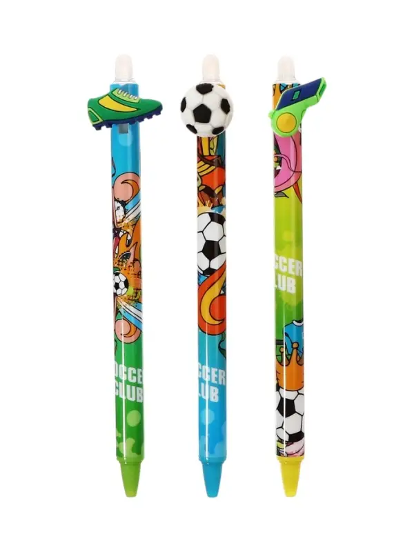 Ручка гелевая со стираемыми чернилами 0.5 мм, стержень синий, МИКС