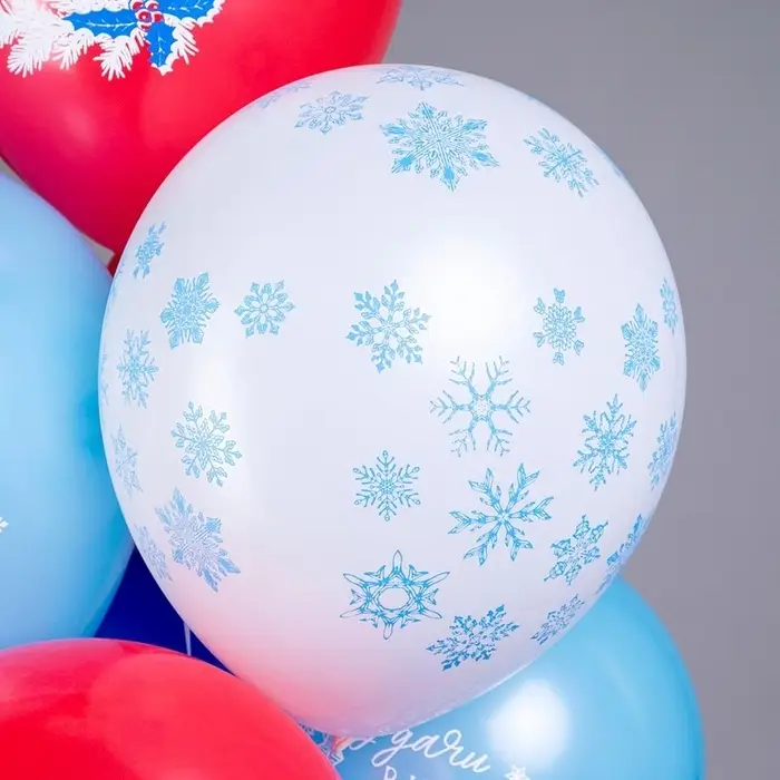 Воздушные шары латексные 12" «Праздник НГ. Символ года Лошадь», 25 шт., 2-сторонние, МИКС