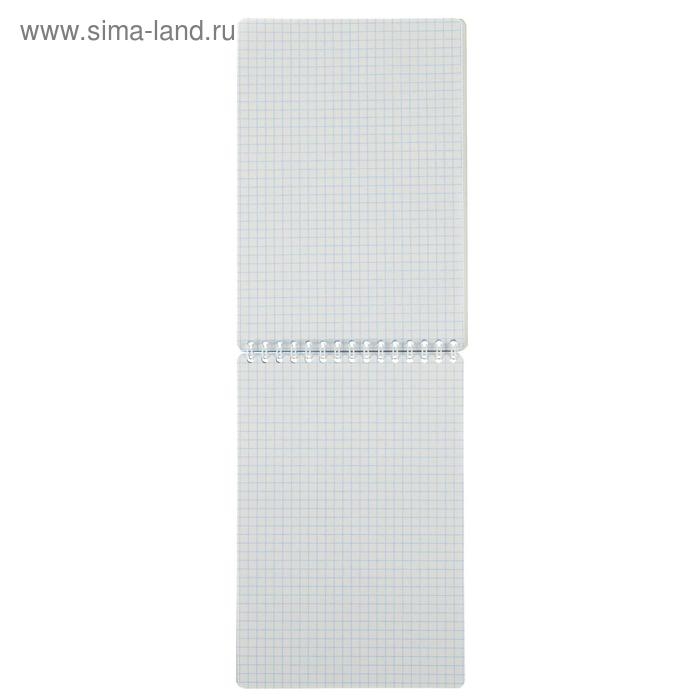 Блокнот А5, 50 листов в клетку на гребне  Блокнот А5, 50 листов в клетку на гребне "Тёмно-красный", обложка мелованный картон