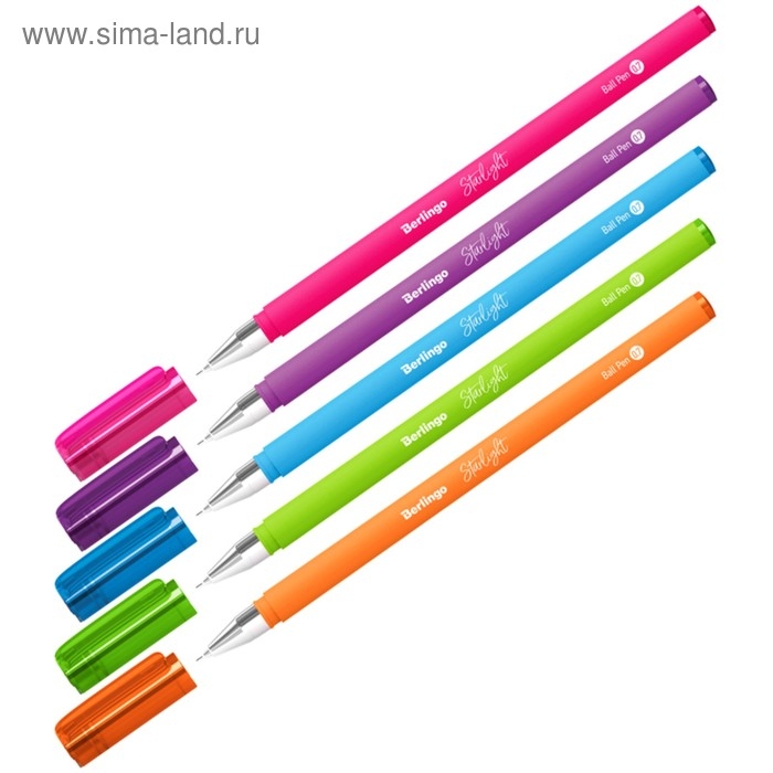 Ручка шариковая 0,7 мм, Berlingo Starlight, стержень синий, узел-игла, микс Ручка шариковая 0,7 мм, Berlingo Starlight, стержень синий, узел-игла, микс