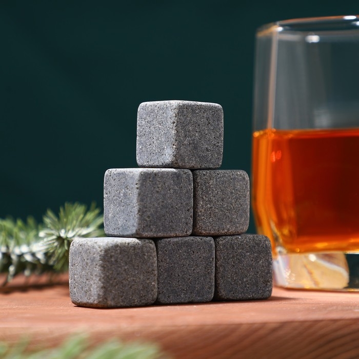 Новый год. Новогодний набор камней для виски «Счастливого Нового года», 9 шт Новый год. Новогодний набор камней для виски «Счастливого Нового года», 9 шт