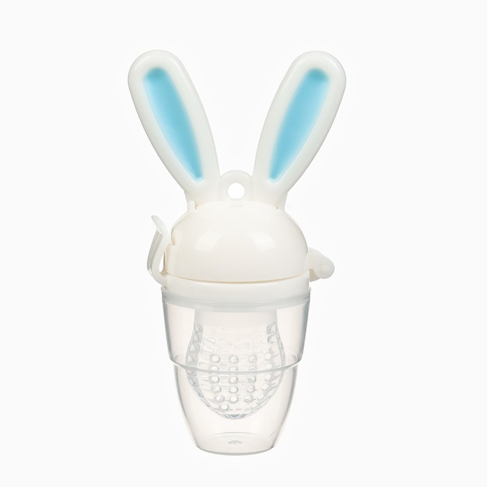 Ниблер для прикорма, с сил. сеточкой  Ниблер для прикорма, с сил. сеточкой "Зайка", вр. поршень, цвет голубой