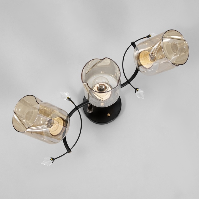 Люстра Люстра "Артемис" 3хЕ27 40Вт черно-золотой 52х20х27 см