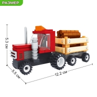 Конструктор «Лесозаготовочный грузовик», 93 детали