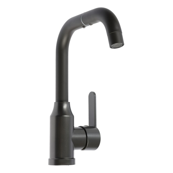 Смеситель для кухни ZEIN Z3703, поворотный излив высотой 20 см, ABS-пластик, графит Смеситель для кухни ZEIN Z3703, поворотный излив высотой 20 см, ABS-пластик, графит