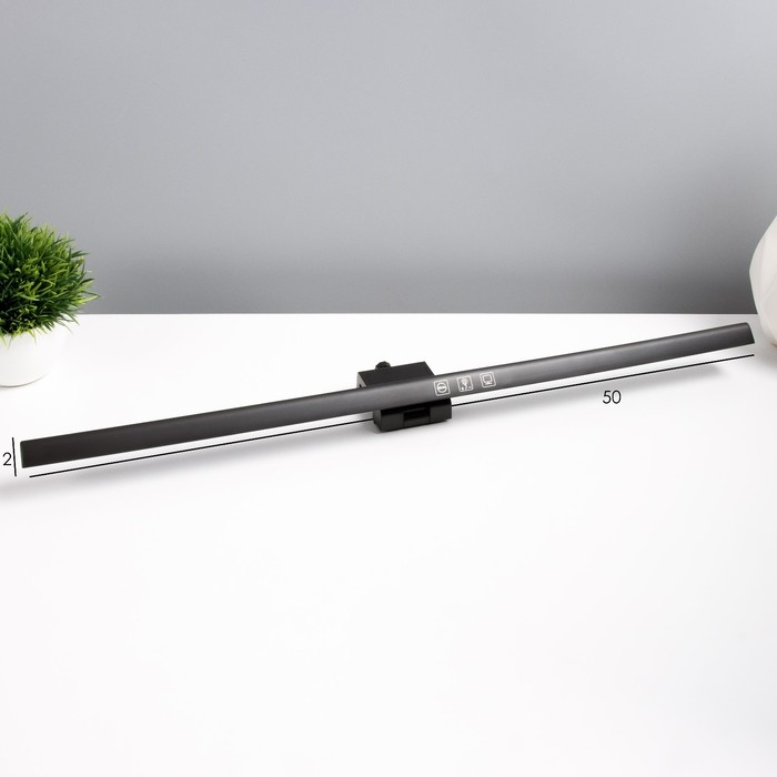 Светильник для монитора Светильник для монитора "Люкс" LED 5Вт 3000К-6000К 249Лм Ra85 USB черный 8,3х2,9х50см