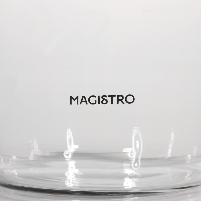 Чайник стеклянный заварочный Magistro «Шейди», 750 мл, с металлическим ситом, пластиковая колба Чайник стеклянный заварочный Magistro «Шейди», 750 мл, с металлическим ситом, пластиковая колба