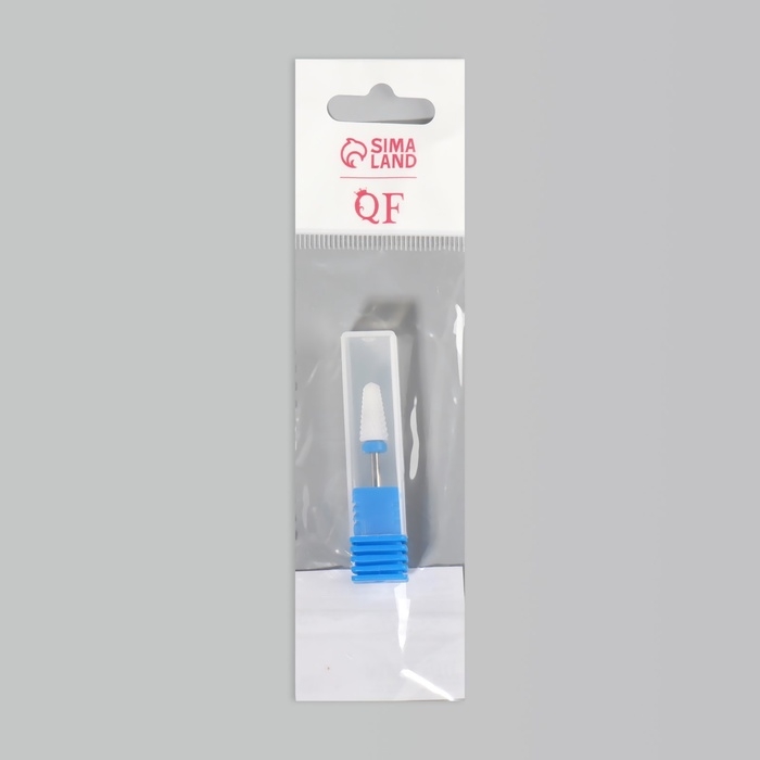 Фреза керамическая для маникюра «Конус», средняя нарезка, 6 × 13 мм, в пластиковом футляре, цвет белый Фреза керамическая для маникюра «Конус», средняя нарезка, 6 × 13 мм, в пластиковом футляре, цвет белый