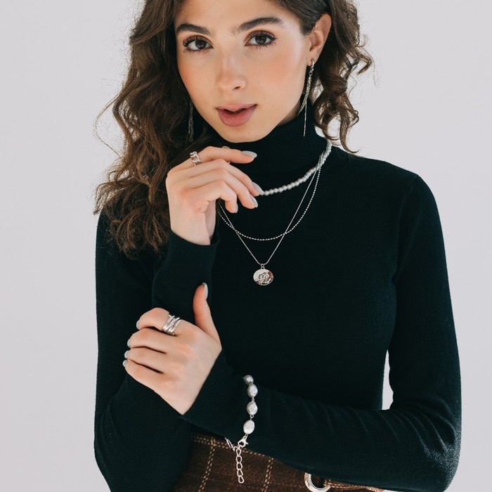 Браслет жемчуг «Барокко», бусины, цвет белый в серебре, L=18 см Браслет жемчуг «Барокко», бусины, цвет белый в серебре, L=18 см