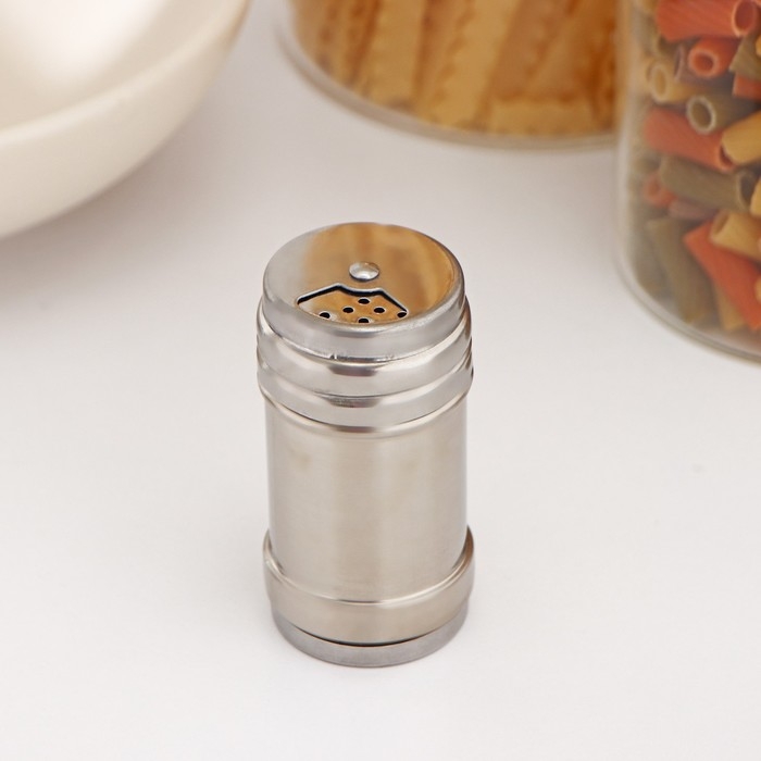 Ёмкость для специй из нержавеющей стали «Металлик», 80 мл, 4×8 см Ёмкость для специй из нержавеющей стали «Металлик», 80 мл, 4×8 см