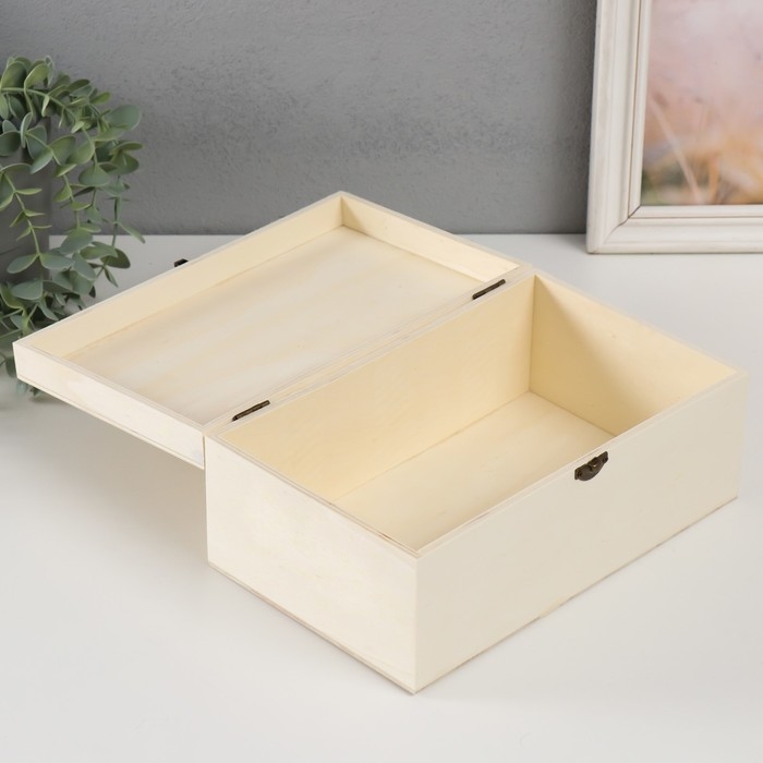 Шкатулка дерево под роспись Шкатулка дерево под роспись "Прямоугольная" замок пряжка 26,5х16,5х11 см