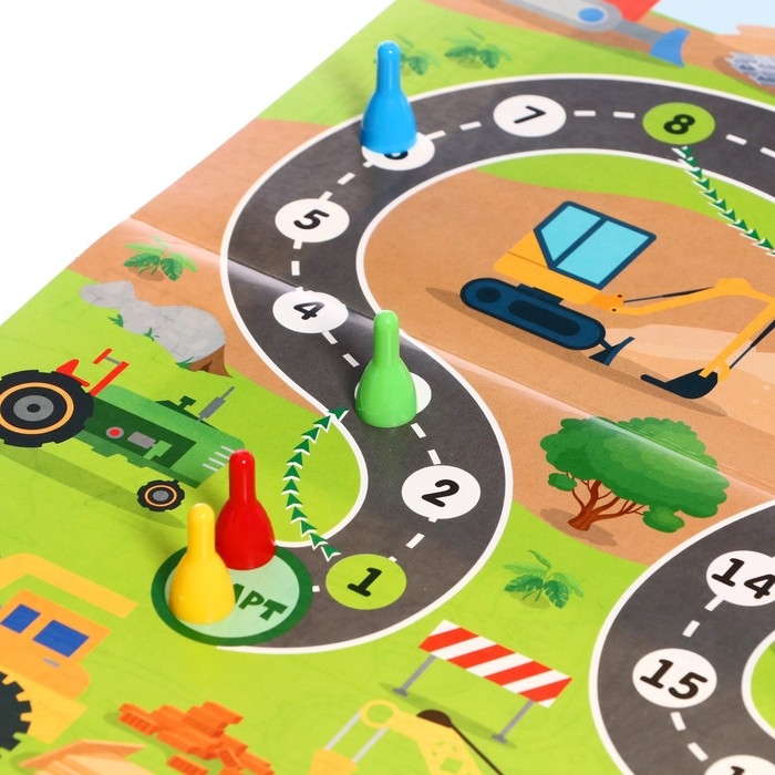 Настольная игра «Веселые ходилки» 4 в 1, для мальчиков Настольная игра «Веселые ходилки» 4 в 1, для мальчиков