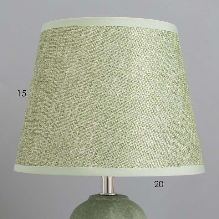 Лампа настольная Лампа настольная "Джи" 1х40Вт Е14 зеленый 20х20х34см