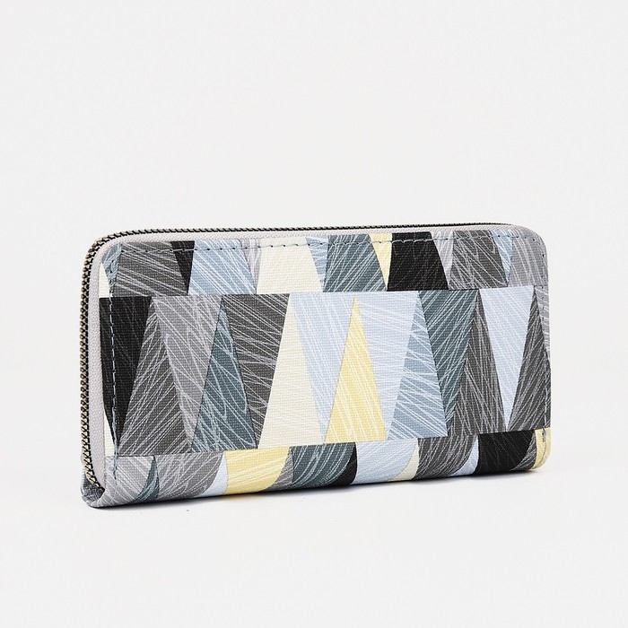 Кошелёк на молнии, цвет серый Кошелёк на молнии, цвет серый