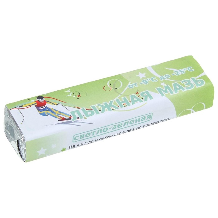 Мазь лыжная, от -9 до -25°C, 40 г, цвет светло-зелёный Мазь лыжная, от -9 до -25°C, 40 г, цвет светло-зелёный