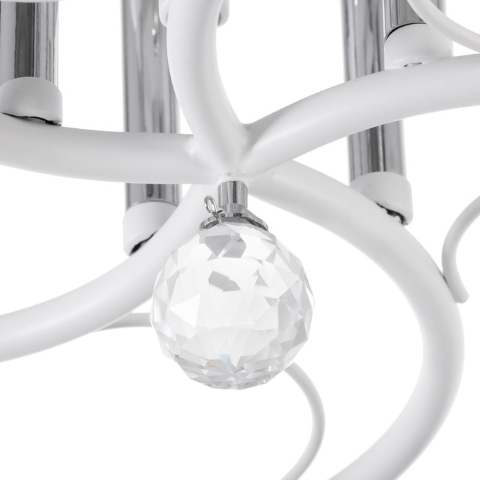 Люстра Люстра "Зарина" 5хЕ27 40Вт белый 60х60х24см BayerLux