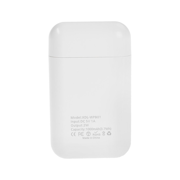 Внешний аккумулятор XDL-WPB01, для зарядки Apple Watch, 1000 мАч, белый Внешний аккумулятор XDL-WPB01, для зарядки Apple Watch, 1000 мАч, белый
