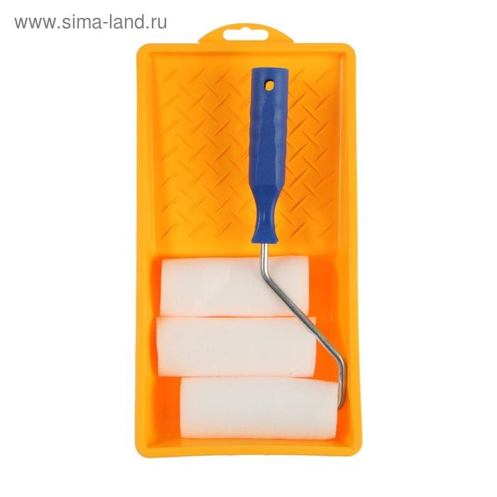 Набор ТУНДРА, для откосов, валик поролон 100 мм + 2 запаски, ванночка 150 х 300 мм Набор ТУНДРА, для откосов, валик поролон 100 мм + 2 запаски, ванночка 150 х 300 мм