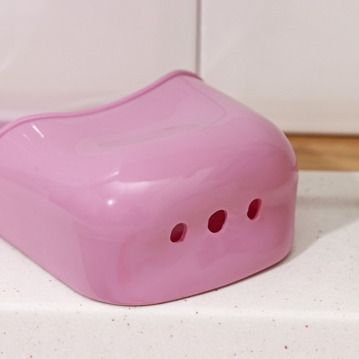 Подставка для губки Доляна «Базис», 18×8×3,5 см, цвет МИКС Подставка для губки Доляна «Базис», 18×8×3,5 см, цвет МИКС