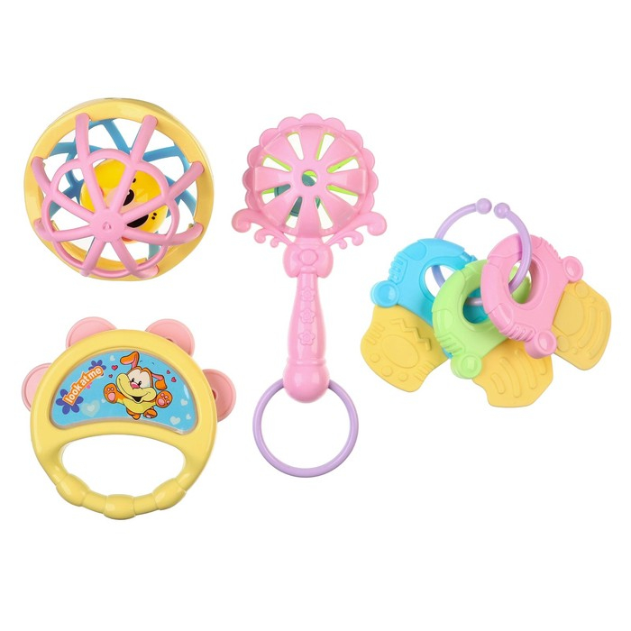 Набор погремушек «Собери меня», 4 шт., Крошка Я Набор погремушек «Собери меня», 4 шт., Крошка Я