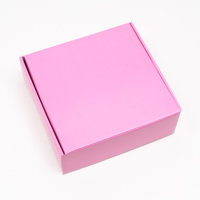Коробка самосборная, розовая, 23 х 23 х 8 см Коробка самосборная, розовая, 23 х 23 х 8 см