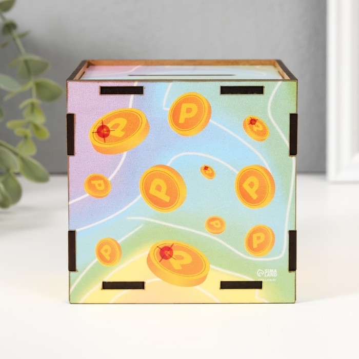 Копилка куб Копилка куб "Коплю на сказку" 10х10х10 см