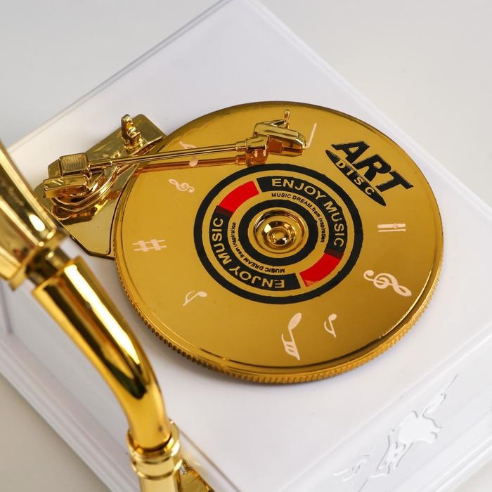 Шкатулка музыкальная Шкатулка музыкальная "Патефон золотистый" 23х12,5х10,5 см