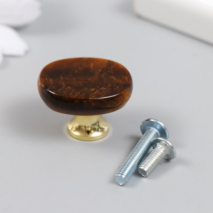 Ручка для шкатулки Ручка для шкатулки "Тигровый глаз" 2,6х1,7 см