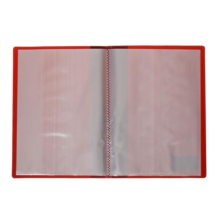 Набор папок А5, 20 вкладышей, Calligrata, карман на корешке, красные, 3 штуки Набор папок А5, 20 вкладышей, Calligrata, карман на корешке, красные, 3 штуки