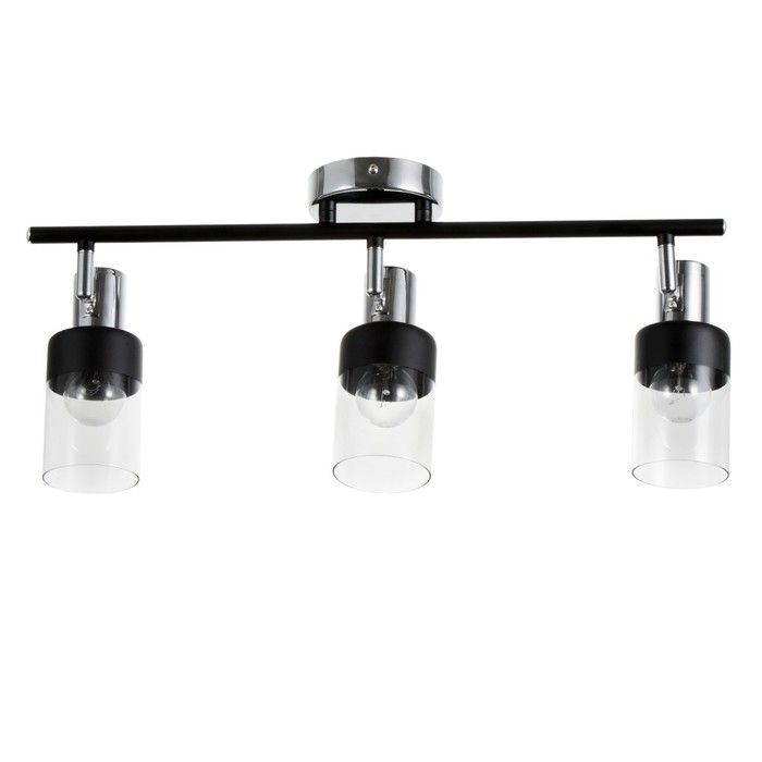 Светильник Светильник "Масуми " 3х40 Вт Е14 черный/хром 58х10х20см