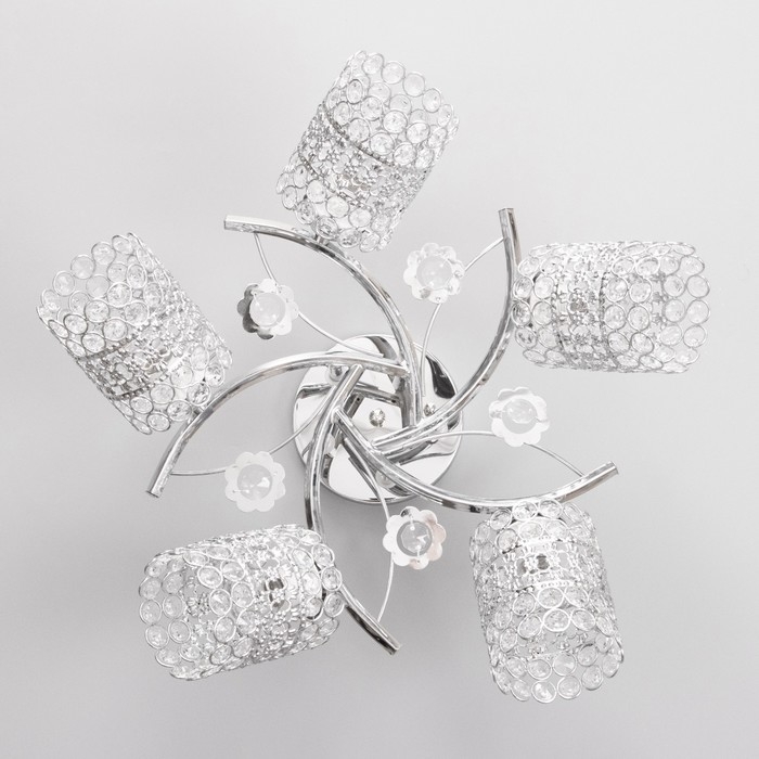 Люстра Люстра "Берти" 5х40Вт Е27 Хром МОДЕЛЬ: 2612376