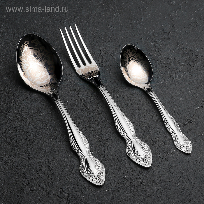 Набор столовых приборов «Славянка», 36 предметов, декоративная коробка Набор столовых приборов «Славянка», 36 предметов, декоративная коробка