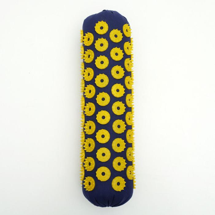 Комплект аппликаторов Azovmed: Комплект аппликаторов Azovmed: "Коврик" на мягкой подложке, 242 колючки, 41х60 см + «Валик», 90 колючек, 38х10 см, сине-жёлтый