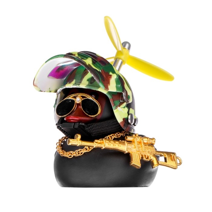 Утка с пропеллером черная, шлем хакки Утка с пропеллером черная, шлем хакки