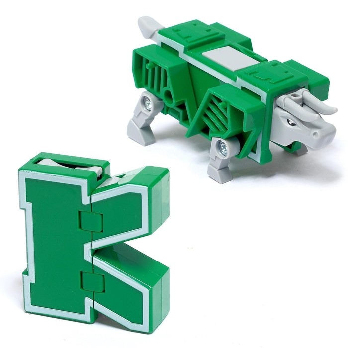 Робот «Дино-буква», трансформируется в динозавра, МИКС